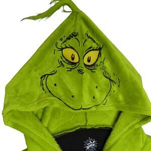 Dr. Seuss Blanket Hoodie One‎ Size Oversized Green Long Sleeve Graphic Pullover
